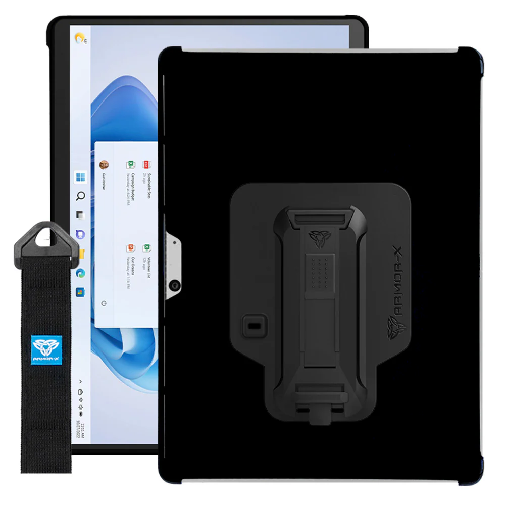 NXS-MS-SFPR9 | Microsoft Surface Pro 11 / 10 / 9 | Protective case w/ hand strap & X-mount support smart keyboard - Image 9