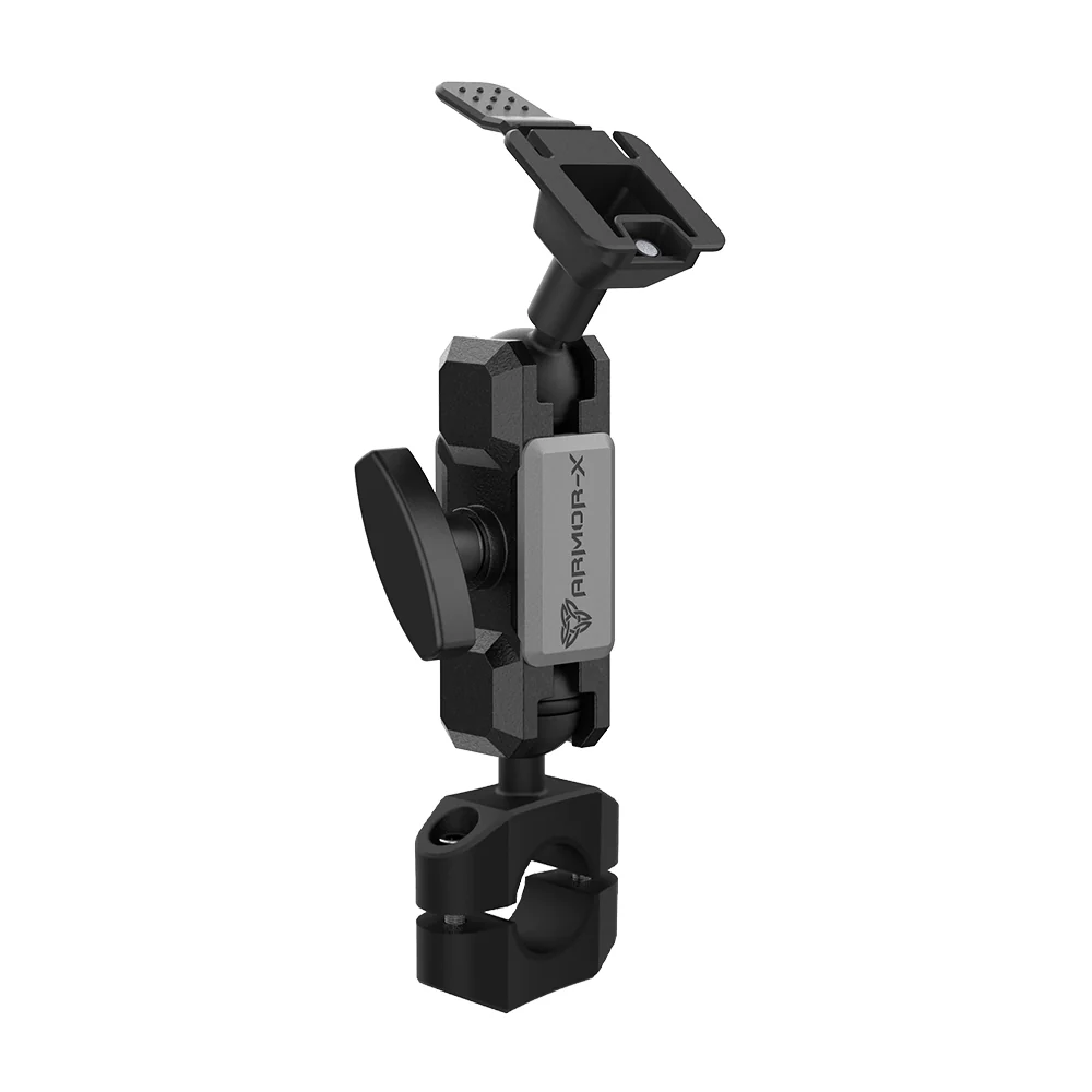 P14T | Heavy-Duty Rail Bar Mount *SMALL | ⌀17-28mm | ONE-LOCK for Tablet