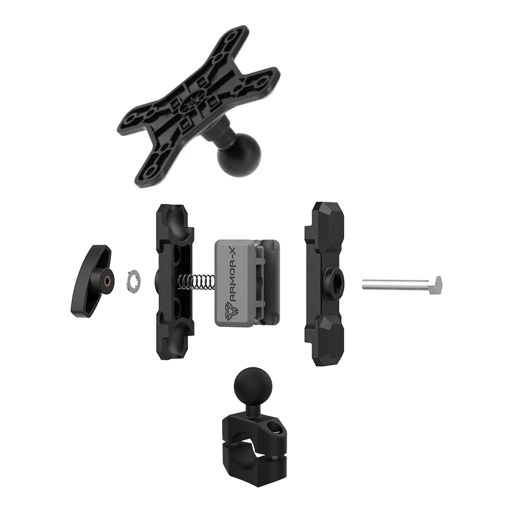 VSA-P14 | Rail Bar VESA Mount * SMALL ( 75x75mm | 50x50mm ) | ⌀17-28mm | Design for Tablet - Image 6