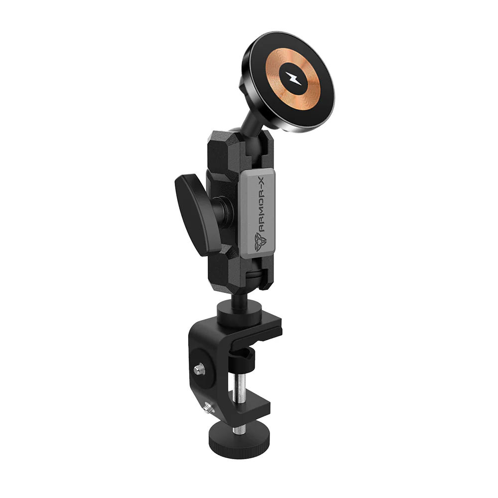 P17MS03 | Heavy-Duty G-Clamp Bar PixelSnap 15W Fast Charger Mount*SMALL | ONE-LOCK for Google Pixel Smartphone