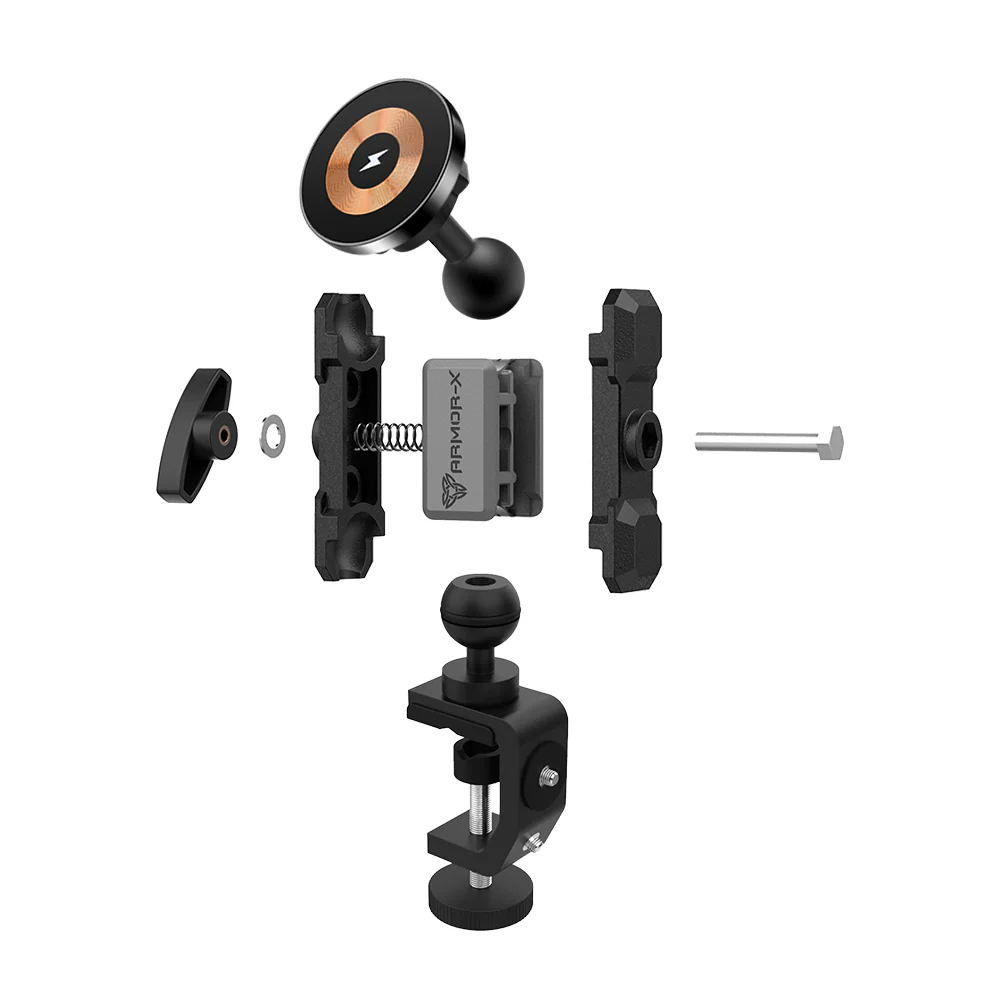P17MS03 | Heavy-Duty G-Clamp Bar PixelSnap 15W Fast Charger Mount*SMALL | ONE-LOCK for Google Pixel Smartphone - Image 10