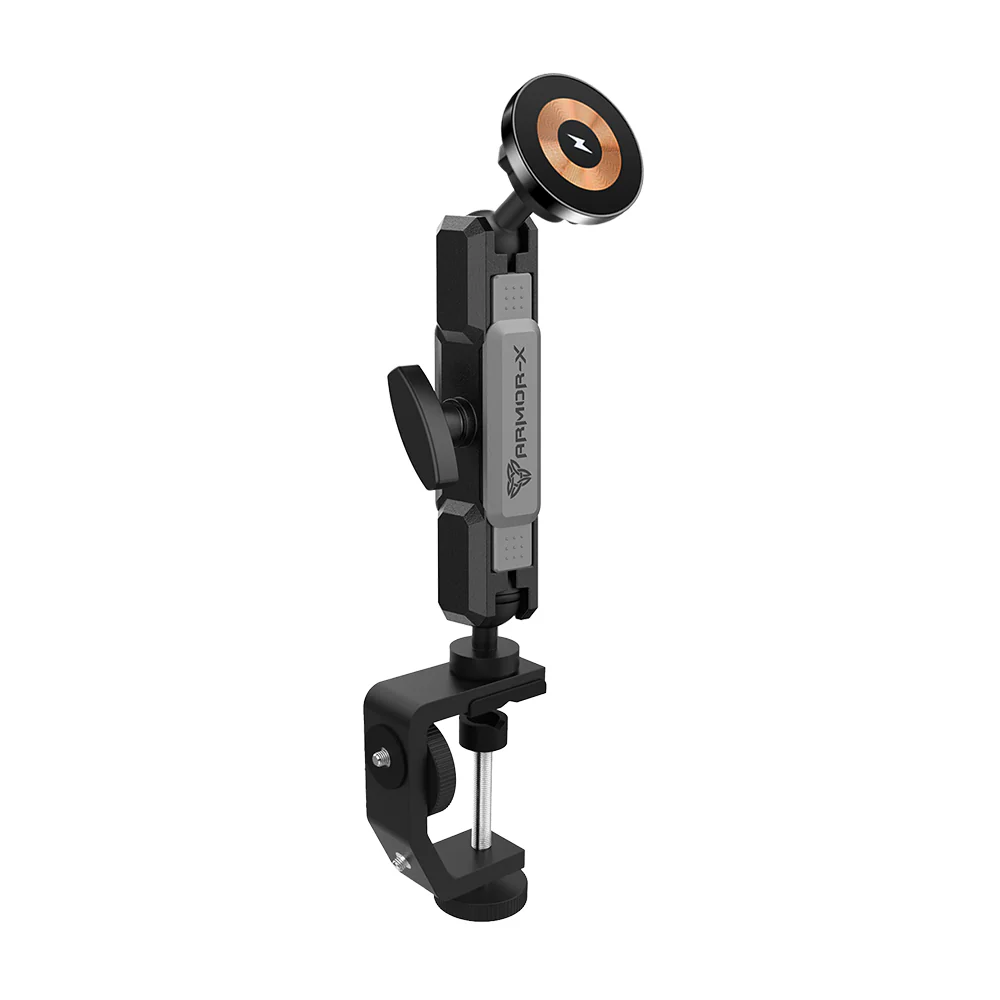 P18MS03 | Heavy-Duty G-Clamp Bar Mount*LARGE | MagSafe / Pixelsnap 15W Fast Charger | ONE-LOCK for iPhone & Smartphone - Image 11