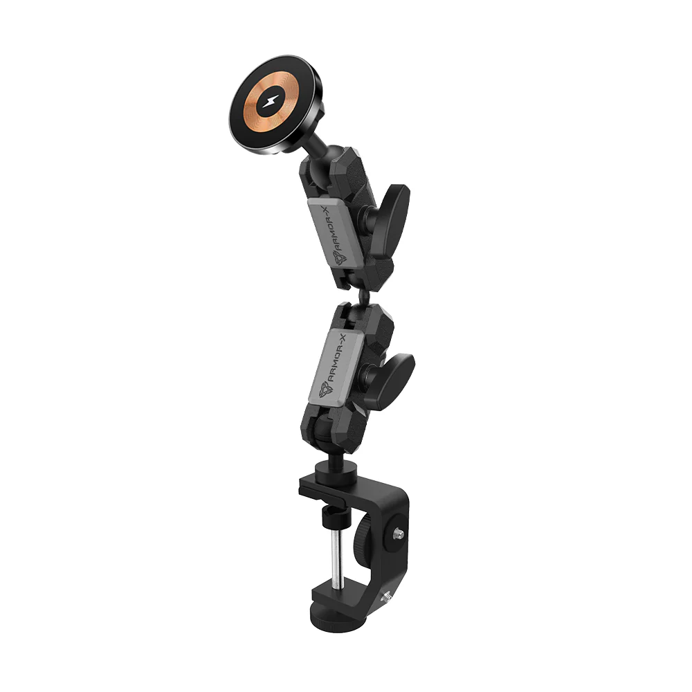 P18MS03 | Heavy-Duty G-Clamp Bar Mount*LARGE | MagSafe / Pixelsnap 15W Fast Charger | ONE-LOCK for iPhone & Smartphone - Image 12