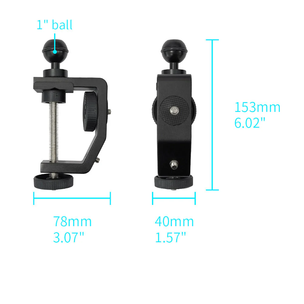 P18UT | C-Clamp Universal Mount * LARGE | Design for iPad, Galaxy Tab & Tablet - Image 2