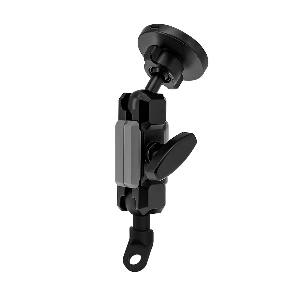P19MS03 | Heavy-Duty Motorcycle Mirror Titled Bolt Head PixelSnap 15W Fast Charger Mount | ONE-LOCK for Google Pixel Smartphone - Image 9