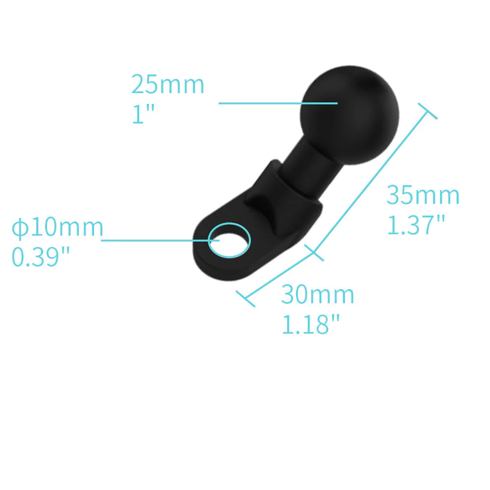 P19UT | Motorcycle Mirror Universal Mount | Design for iPad, Galaxy Tab & Tablet - Image 2