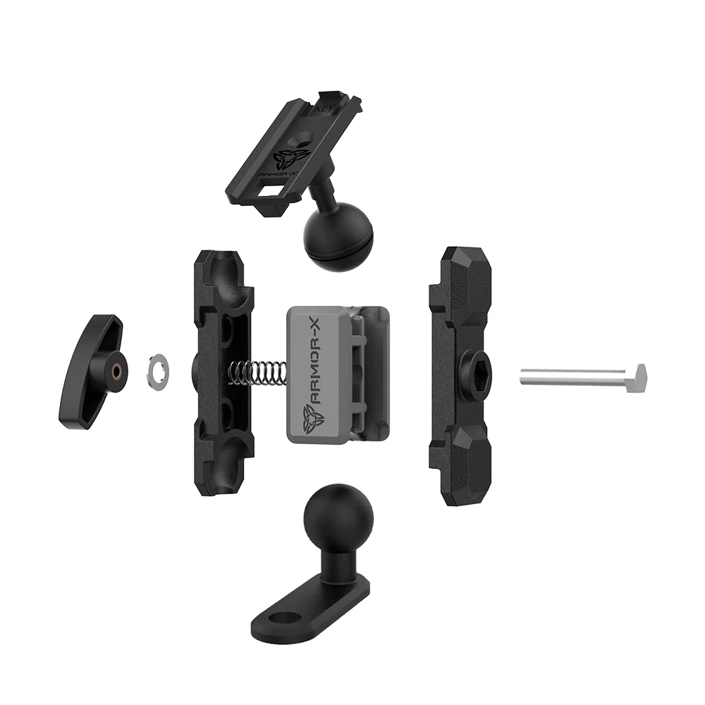 P20K | Heavy-Duty Motorcycle Mirror or Pinchbolt Mount | ONE-LOCK for Phone - Image 12