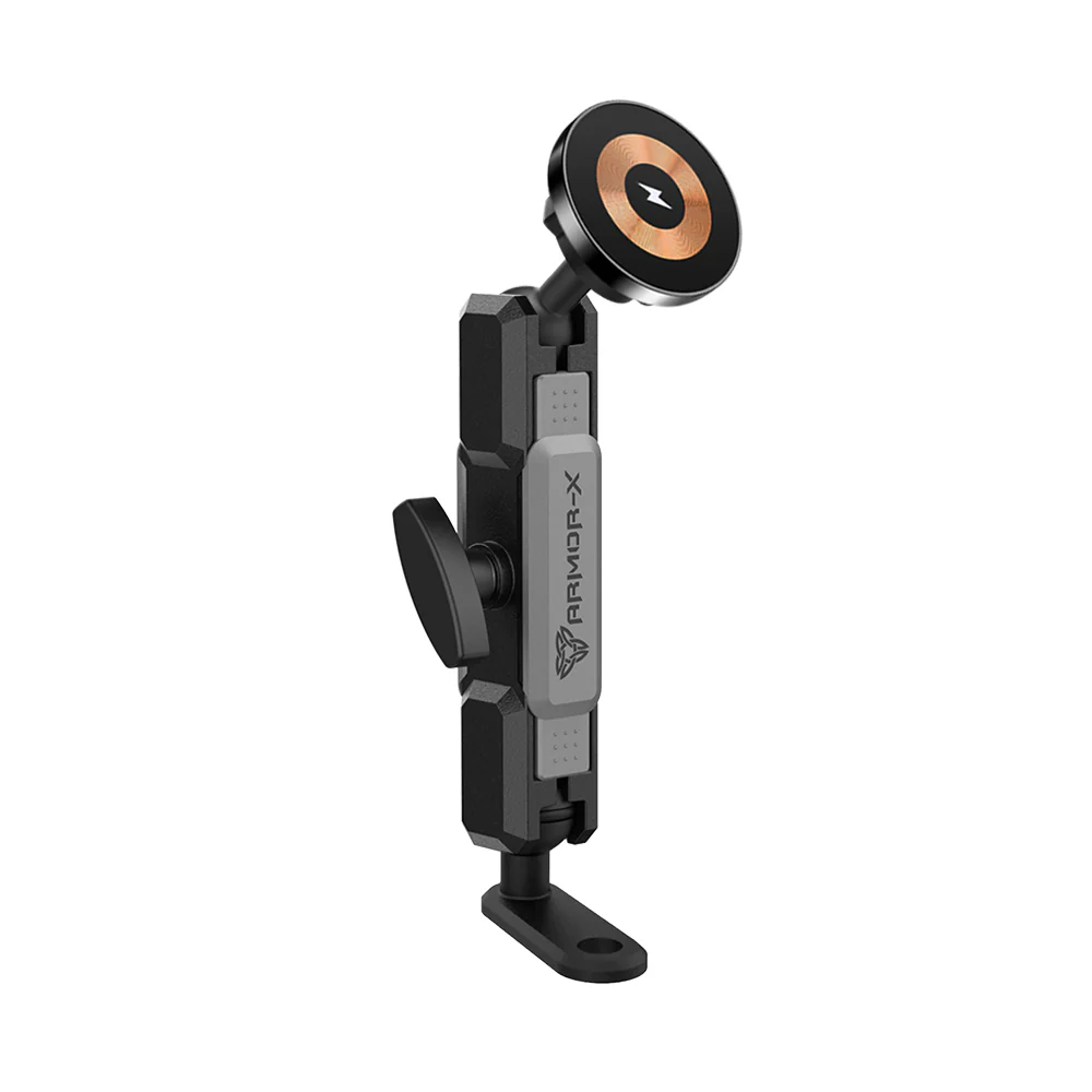 P20MS03 | Heavy-Duty Motorcycle Mirror or Pinchbolt Mount | MagSafe / Pixelsnap 15W Fast Charger | ONE-LOCK for iPhone & Smartphone - Image 10