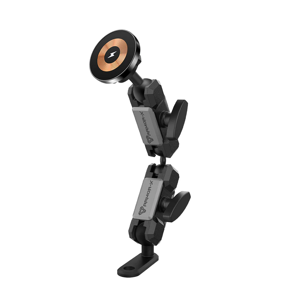P20MS03 | Heavy-Duty Motorcycle Mirror or Pinchbolt Mount | MagSafe / Pixelsnap 15W Fast Charger | ONE-LOCK for iPhone & Smartphone - Image 11