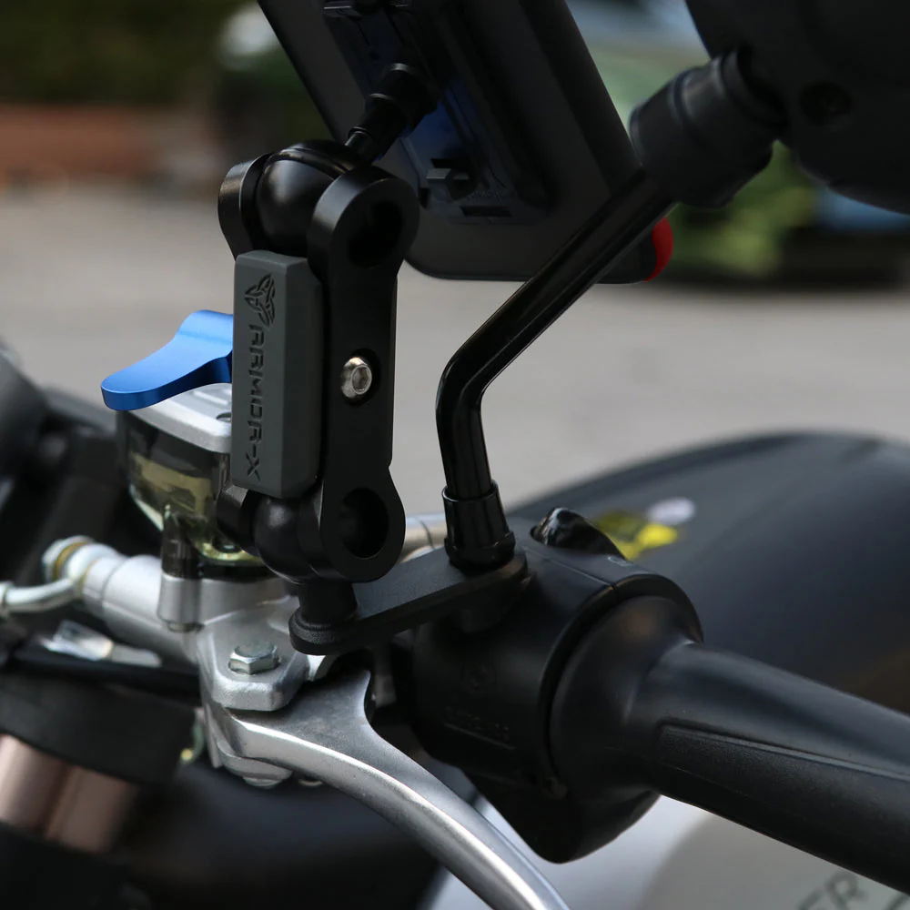 P20MS03 | Heavy-Duty Motorcycle Mirror or Pinchbolt Mount | MagSafe / Pixelsnap 15W Fast Charger | ONE-LOCK for iPhone & Smartphone - Image 5