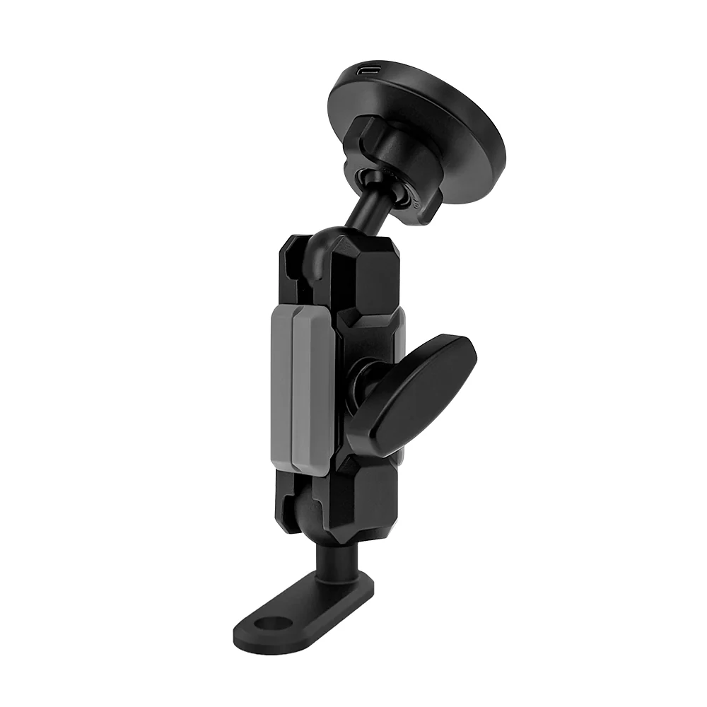 P20MS03 | Heavy-Duty Motorcycle Mirror or Pinchbolt Mount | MagSafe / Pixelsnap 15W Fast Charger | ONE-LOCK for iPhone & Smartphone - Image 8