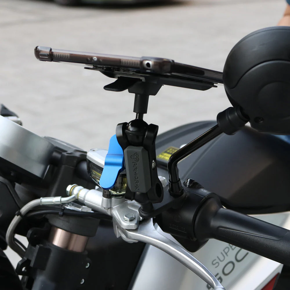 P20T | Heavy-Duty Motorcycle Mirror or Pinchbolt Mount | ONE-LOCK for Tablet - Image 4
