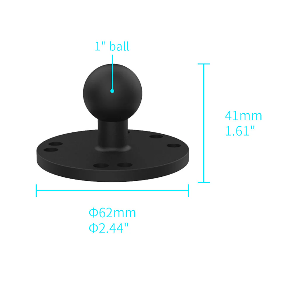 P22UP | 2.5" Round Plate AMPS Universal Mount | Design for Phone - Image 2