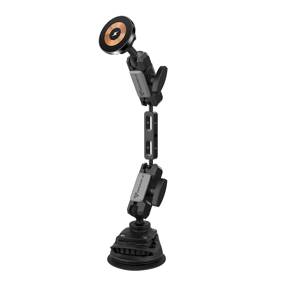 P23MS03 | Heavy-Duty Strong Suction Cup Car Mount | MagSafe 15W Fast Charger | ONE-LOCK for iPhone - Image 12