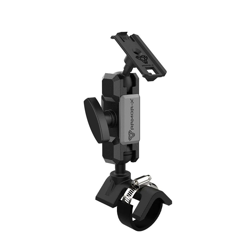 P24K | Heavy-Duty Handle Bar Rail Mount | ⌀21-70mm | ONE-LOCK for Phone