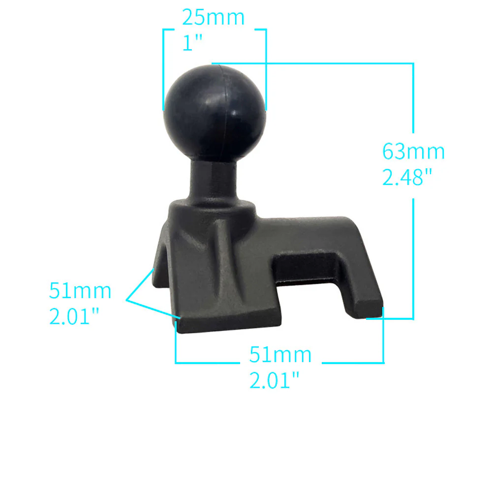 P24K | Heavy-Duty Handle Bar Rail Mount | ⌀21-70mm | ONE-LOCK for Phone - Image 2