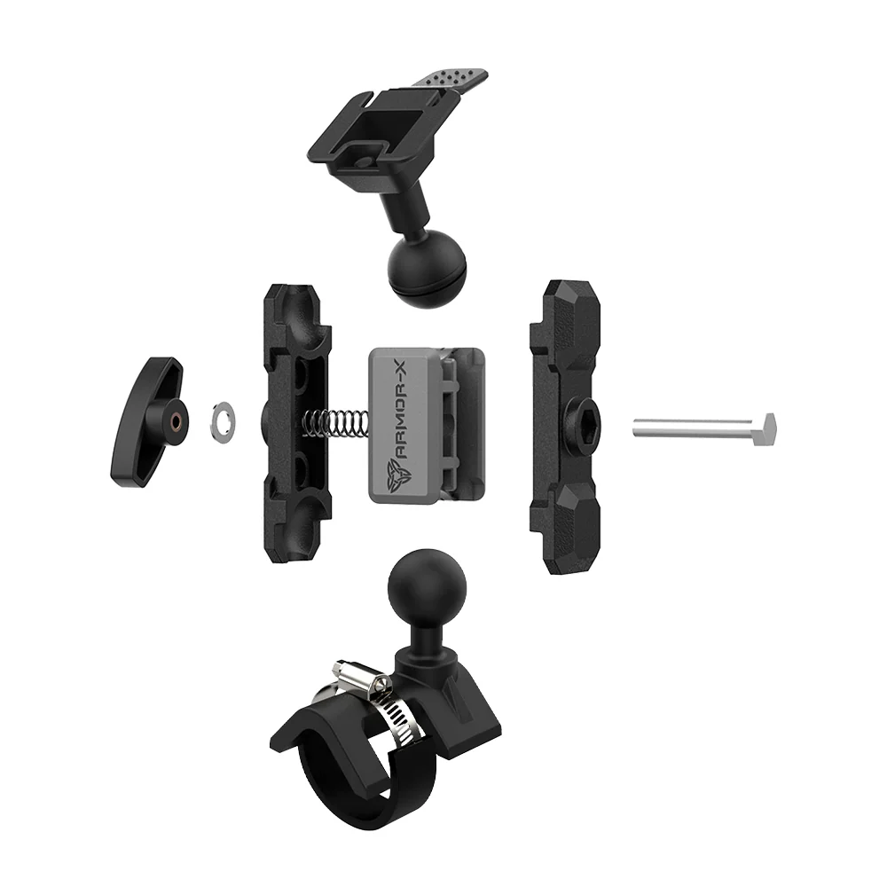 P24T | Heavy-Duty Handle Bar Rail Mount | ⌀21-70mm | ONE-LOCK for Tablet - Image 12