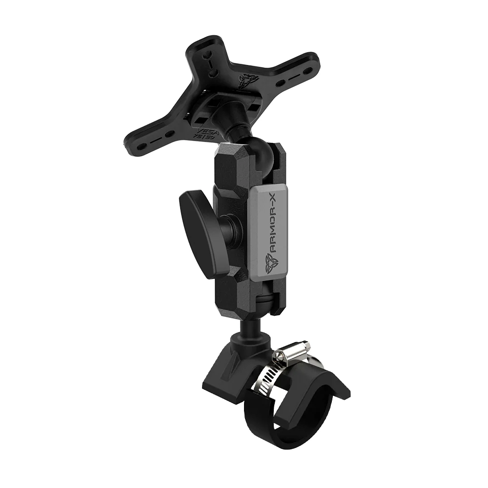 VSA-P24 | Handle Bar Rail VESA Mount ( 75x75mm | 50x50mm ) | ⌀21-70mm | Design for Tablet
