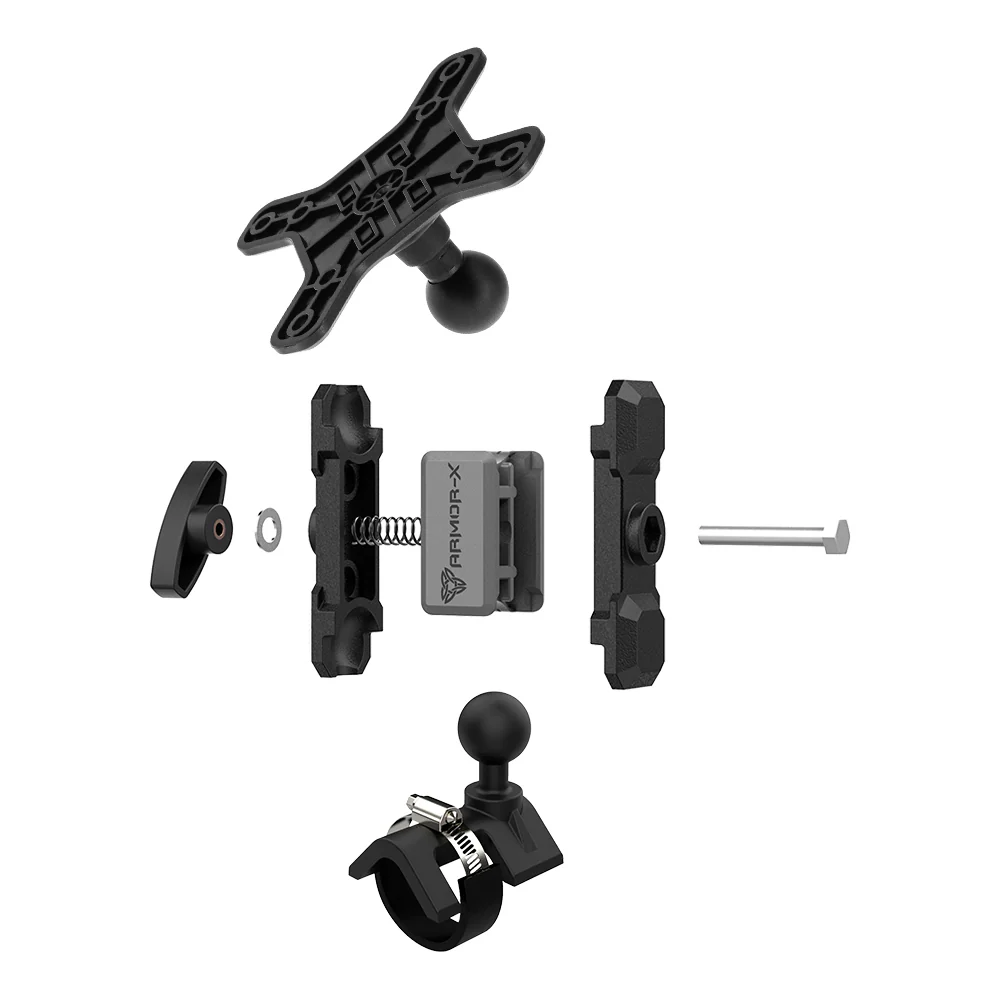 VSA-P24 | Handle Bar Rail VESA Mount ( 75x75mm | 50x50mm ) | ⌀21-70mm | Design for Tablet - Image 9