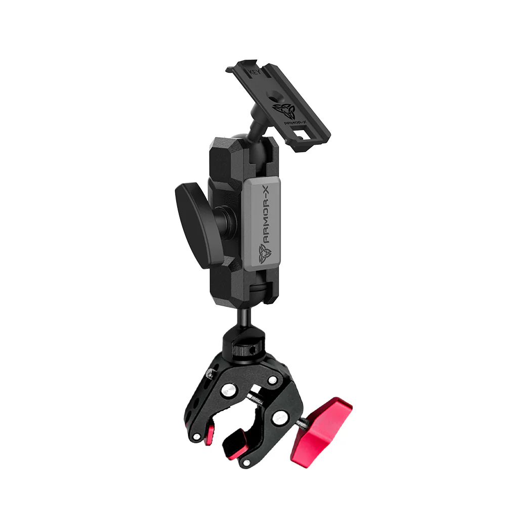 P26K | Heavy-Duty G-Clamp Mount for table or desk | ONE-LOCK for Phone