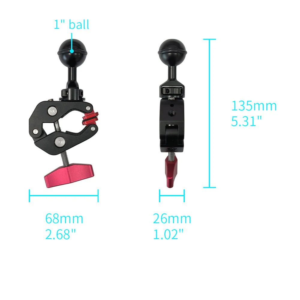 P26T | Heavy-Duty G-Clamp Mount for table or desk | ONE-LOCK for Tablet - Image 2