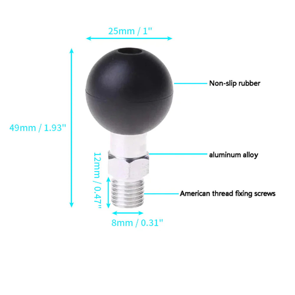 P27T | Heavy-Duty M8 Male Thread Mount | ONE-LOCK for Tablet - Image 2