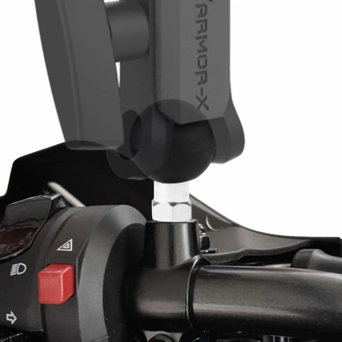 P27UT | One Inch Ball Base M8 Male Thread Motorcycle Universal Mount | Design for iPad, Galaxy Tab & Tablet - Image 5