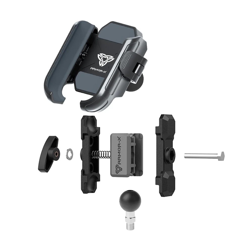 P28UP | One Inch Ball Base M10 Male Thread Motorcycle Universal Mount | Design for Phone - Image 10