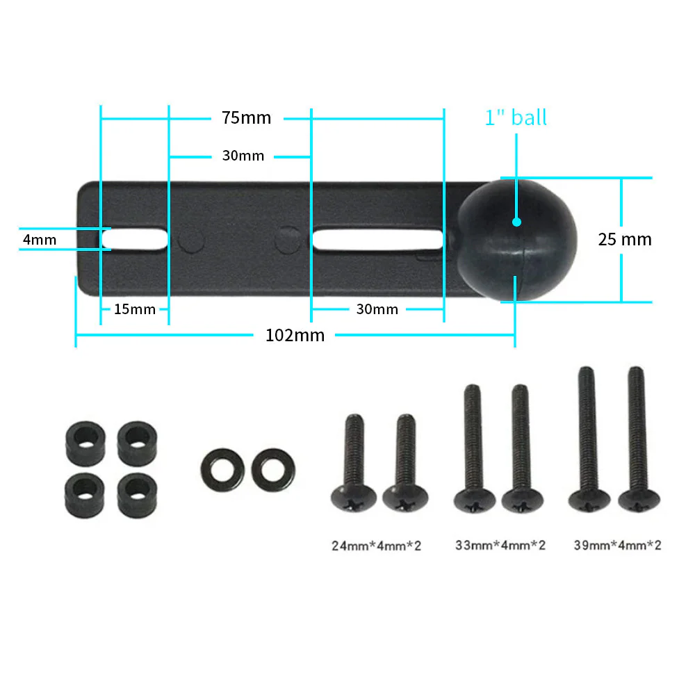 P29UP | Motorcycle Handlebar Pump Universal Mount | Design for Phone - Image 2