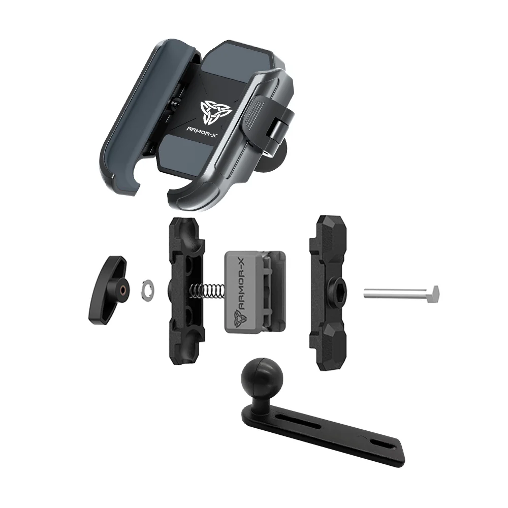 P29UP | Motorcycle Handlebar Pump Universal Mount | Design for Phone - Image 9