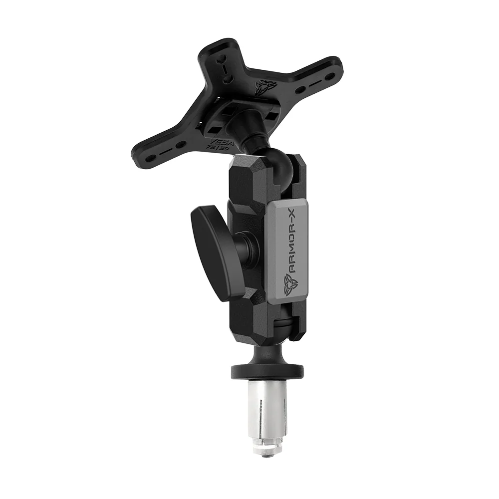 VSA-P30 | Motorcycle Handlebar Pump VESA Mount ( 75x75mm | 50x50mm ) with Fork Stem Base | Design for Tablet