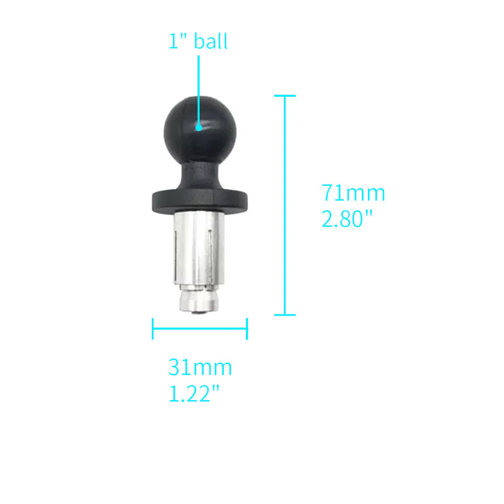 P30UT | Motorcycle Bike Universal Mount with Fork Stem Base | Design for iPad, Galaxy Tab & Tablet - Image 2