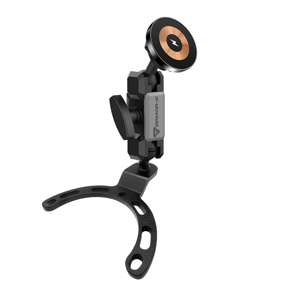 P31MS03 | Heavy-Duty Motorcycle Fuel / Oil Tank PixelSnap 15W Fast Charger Mount * SMALL | ONE-LOCK for Google Pixel Smartphone