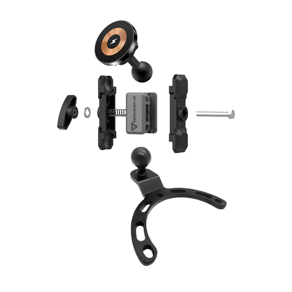 P31MS03 | Heavy-Duty Motorcycle Fuel / Oil Tank PixelSnap 15W Fast Charger Mount * SMALL | ONE-LOCK for Google Pixel Smartphone - Image 9