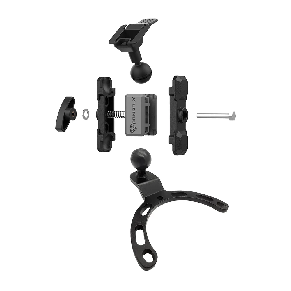 P31T | Heavy-Duty Motorcycle Fuel / Oil Tank Mount * SMALL | ONE-LOCK for Tablet - Image 11