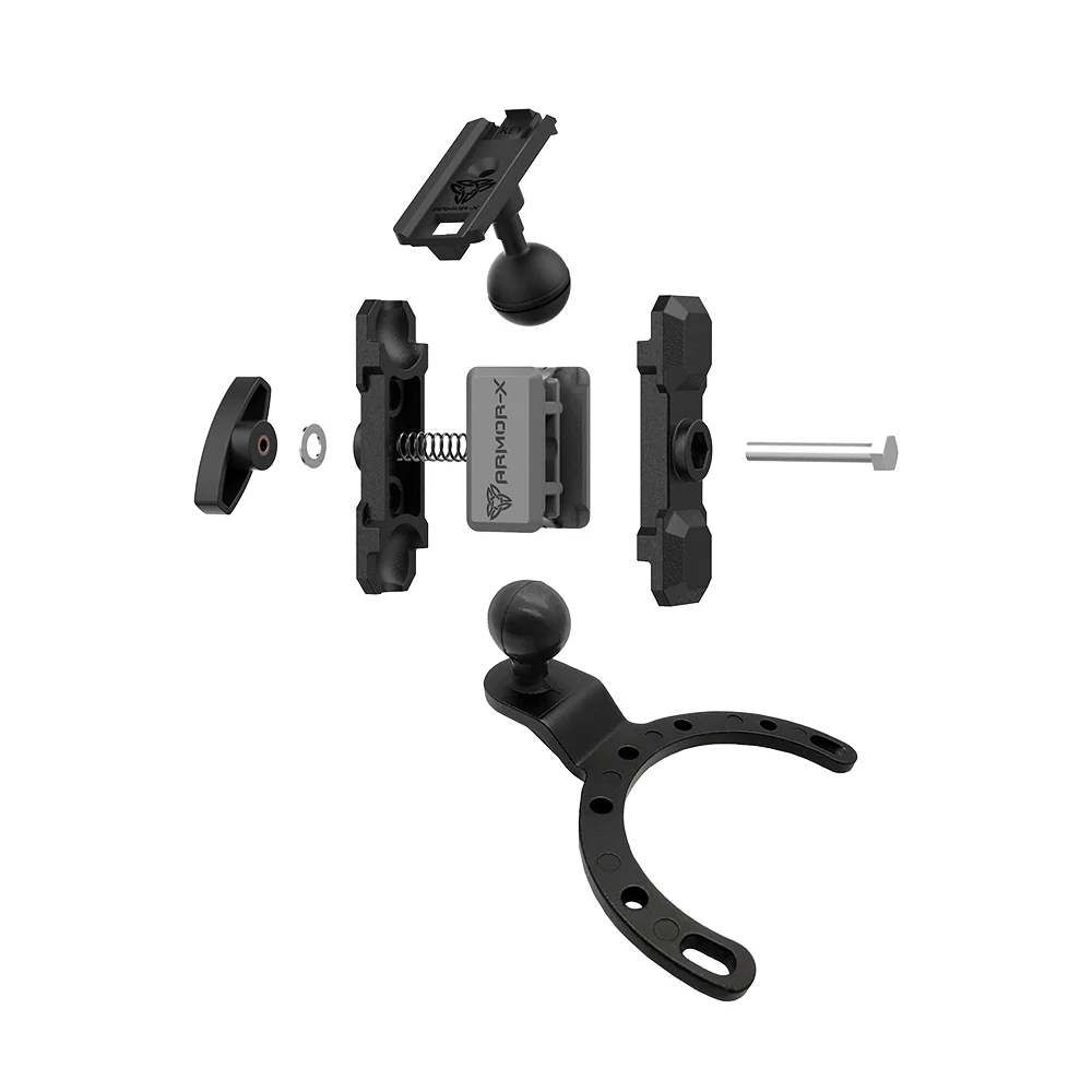 P32K | Heavy-Duty Motorcycle Fuel / Oil Tank Mount * LARGE | ONE-LOCK for Phone - Image 10