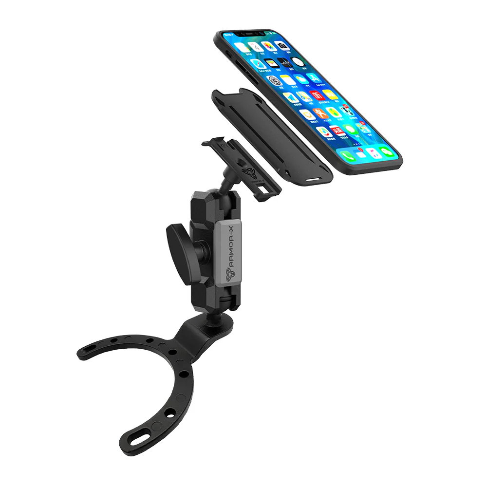 P32K | Heavy-Duty Motorcycle Fuel / Oil Tank Mount * LARGE | ONE-LOCK for Phone - Image 9