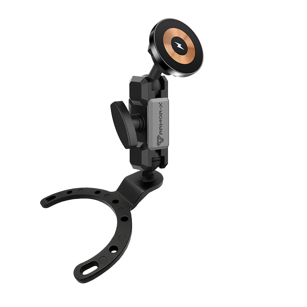 P32MS03 | Heavy-Duty Motorcycle Fuel / Oil Tank PixelSnap 15W Fast Charger Mount * LARGE | ONE-LOCK for Google Pixel Smartphone
