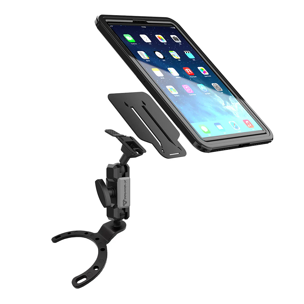 P32T | Heavy-Duty Motorcycle Fuel / Oil Tank Mount * LARGE | ONE-LOCK for Tablet - Image 10