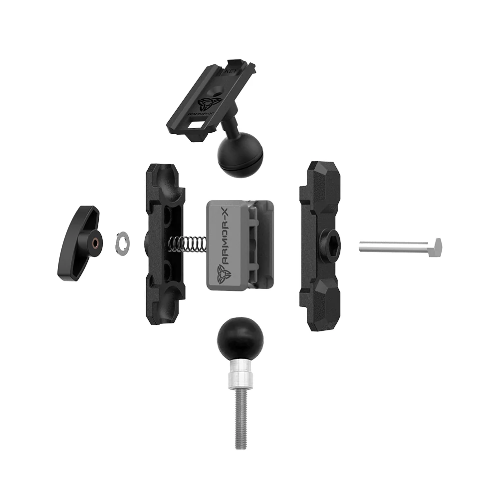 P33K | Heavy-Duty Handlebar Mount with M8 Bolts | ONE-LOCK for Phone - Image 10