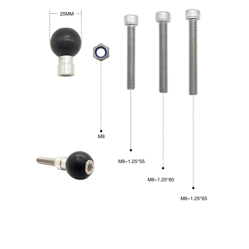 P33UT | M8 Screws Motorcycle Handlebar Universal Mount | Design for iPad, Galaxy Tab & Tablet - Image 2