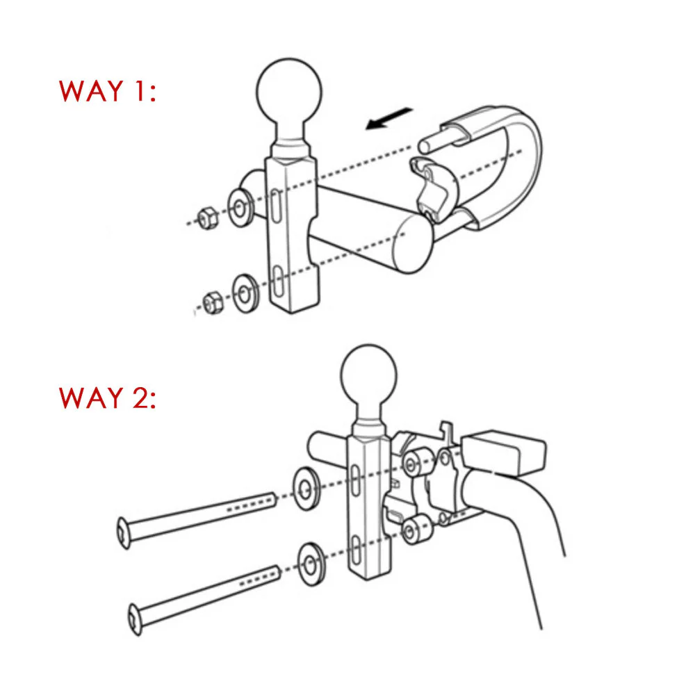 P34UP | Motorcycle Brake / Clutch / Perch Universal Mount | Design for Phone - Image 10