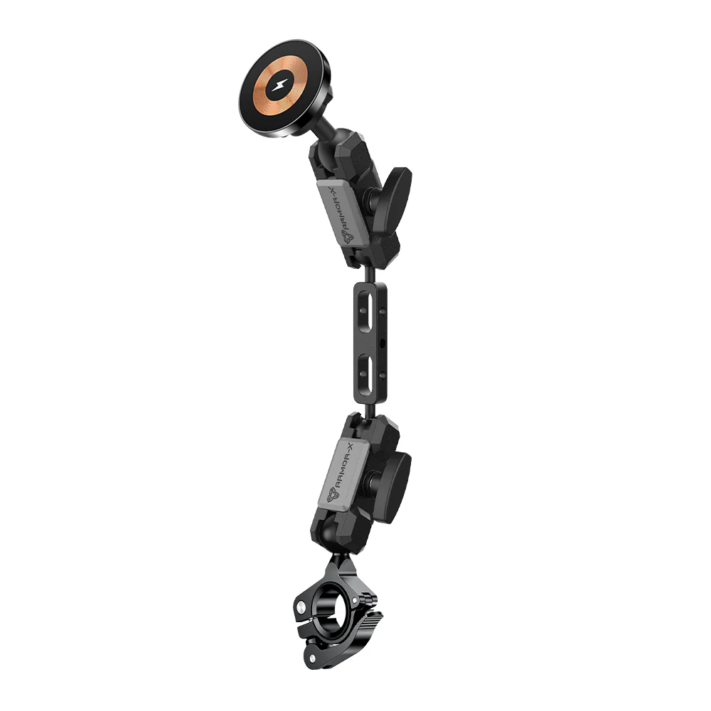 P35MS03 | Heavy-Duty Motorcycle Quick Release Handlebar Mount | MagSafe / Pixelsnap 15W Fast Charger | ONE-LOCK for iPhone & Smartphone - Image 11