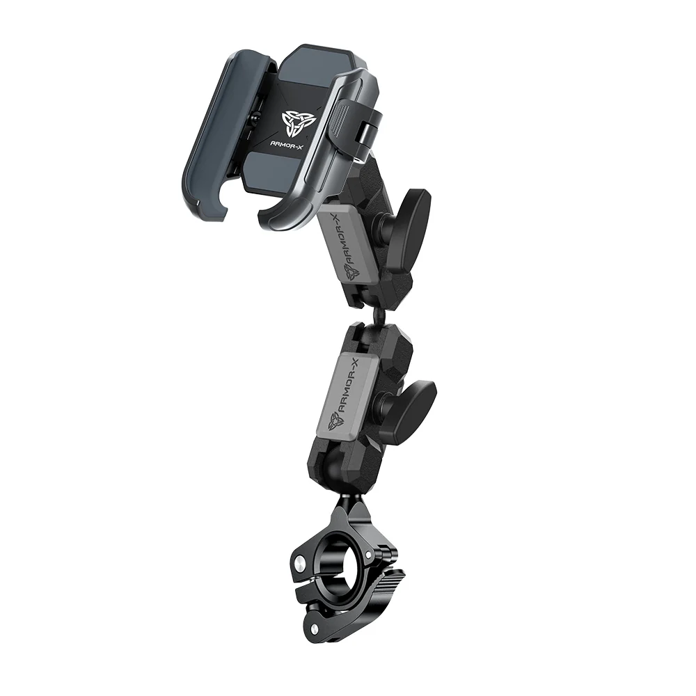 P35UP | Motorcycle Tool Free Installation Handlebar Mount Universal Mount | ⌀22-32mm | Design for Phone - Image 11