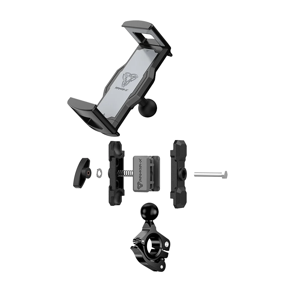P35UT | Motorcycle Tool Free Installation Handlebar Mount Universal Mount | ⌀22-32mm | Design for iPad, Galaxy Tab & Tablet - Image 12