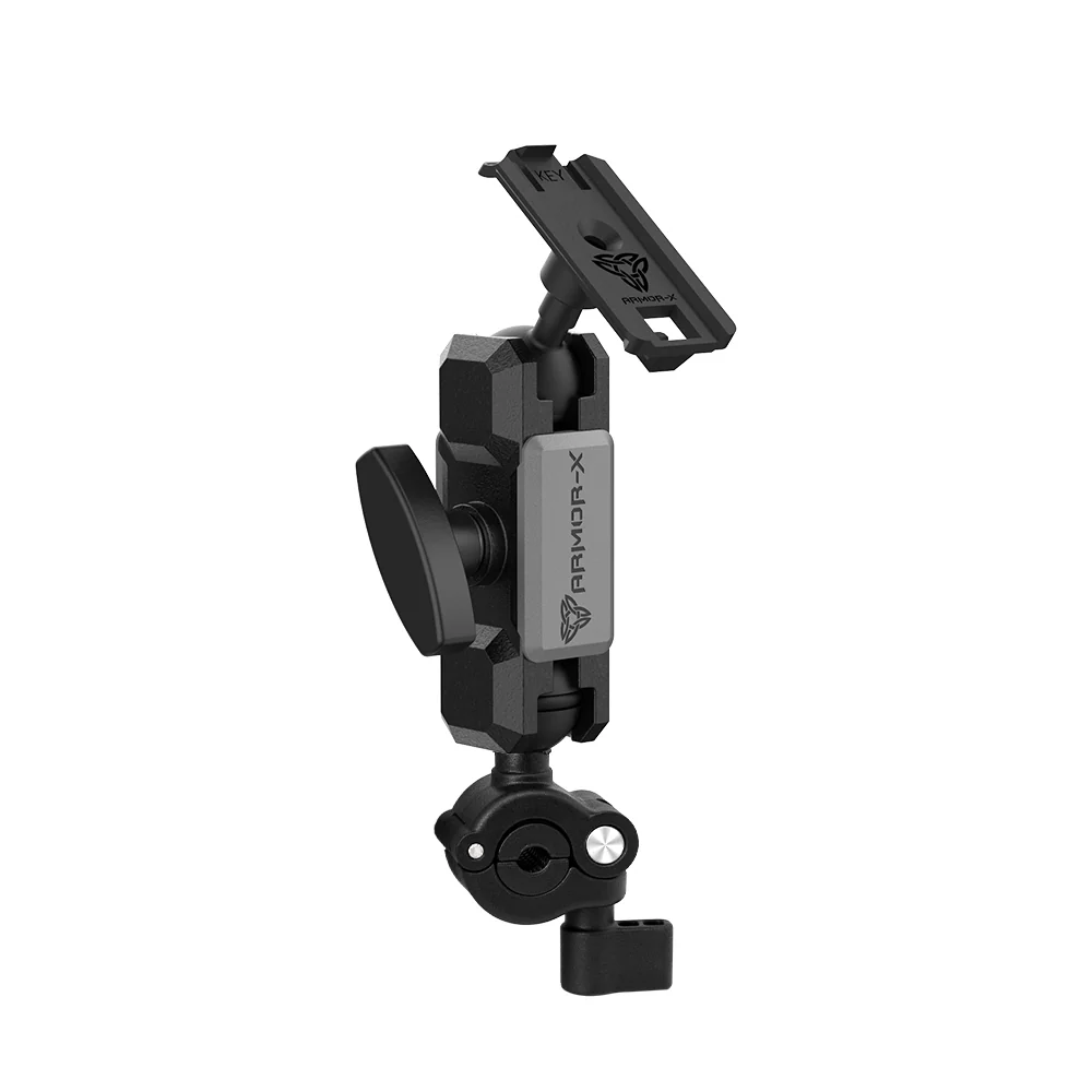 P39K | Motorcycle Mirror Tube Mount | ONE-LOCK for Phone