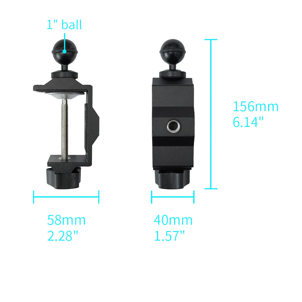 P3T | Heavy-Duty G-Clamp Mount | ONE-LOCK for Tablet - Image 2