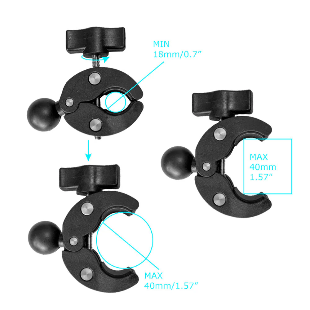 P40UT | Quick Release Handle Bar Mount Universal Mount | Design for iPad, Galaxy Tab & Tablet - Image 3
