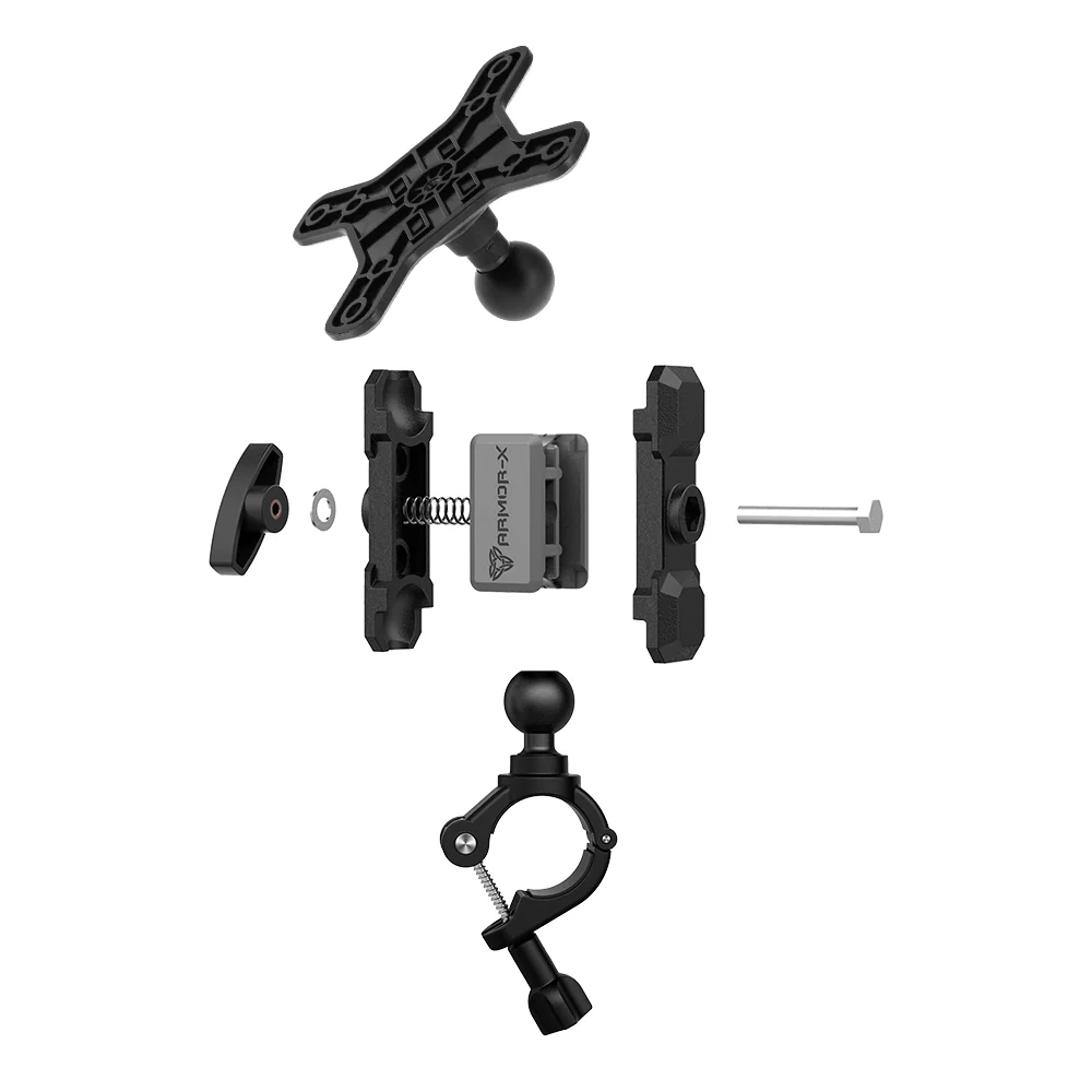 VSA-P41 | Bicycle Handlebar VESA Mount ( 75x75mm | 50x50mm ) | ⌀8-35mm | Design for Tablet - Image 8