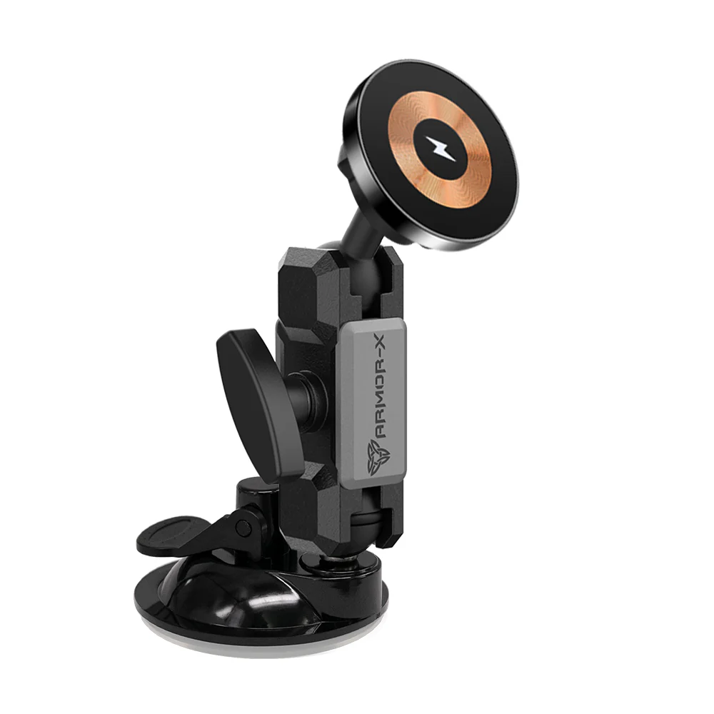 P43MS03 | Vacuum Suction Cup PixelSnap 15W Fast Charger Mount | ONE-LOCK for Google Pixel Smartphone